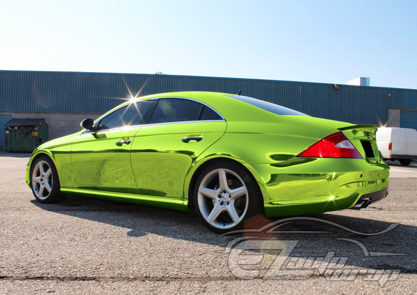 Supercast Acid Lime Easy Stretch Chrome Vinyl Wrap
