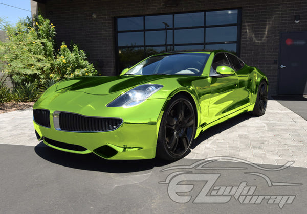 Supercast Acid Lime Easy Stretch Chrome Vinyl Wrap