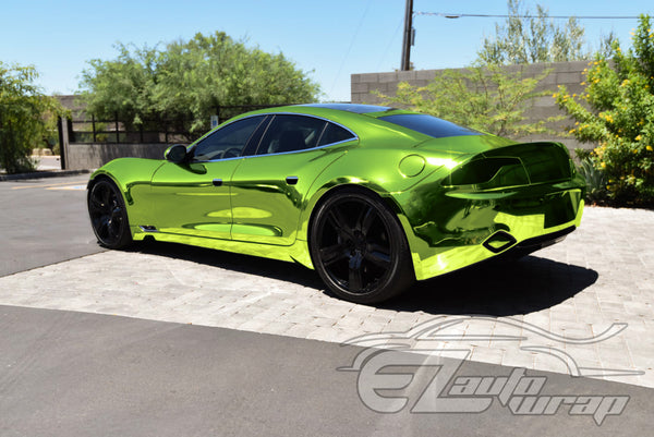 Supercast Acid Lime Easy Stretch Chrome Vinyl Wrap