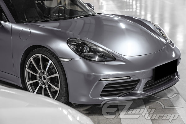 Super Gloss Metallic Shadow Gray Vinyl Wrap