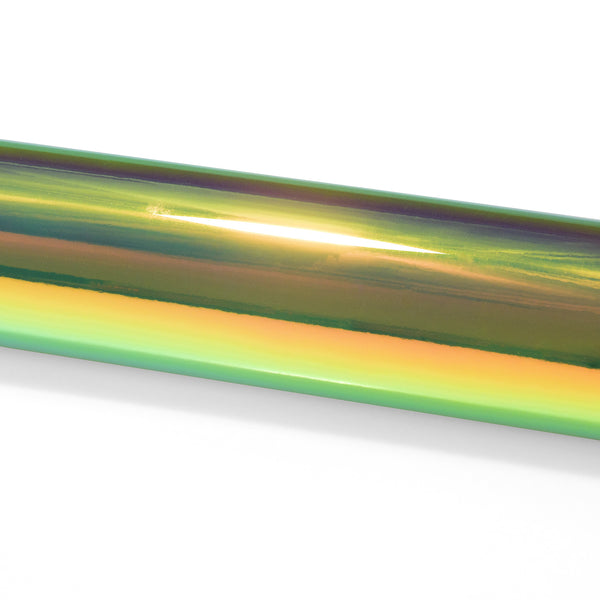 Neo Holographic Yellow Green Vinyl Wrap