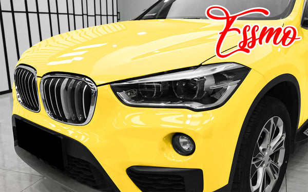 PET Super Gloss Lemon Yellow Vinyl Wrap