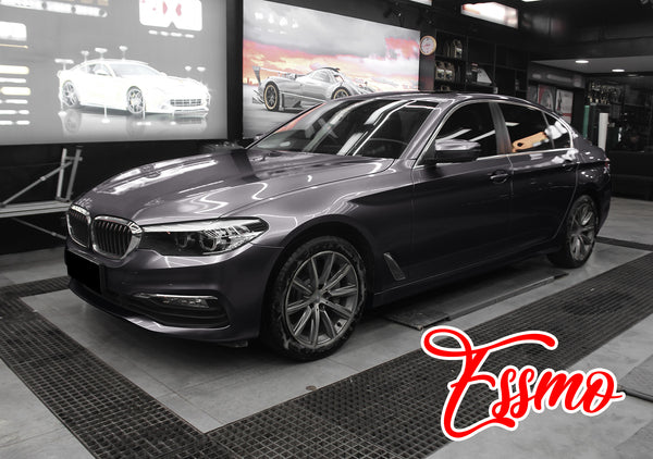 PET Super Gloss Metallic Dark Gray Vinyl Wrap