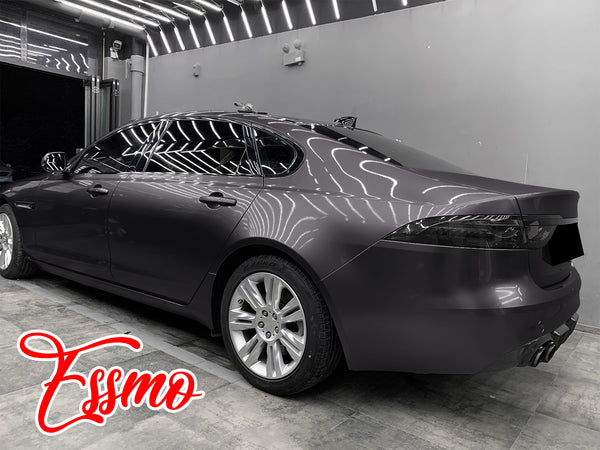 PET Super Gloss Metallic Dark Gray Vinyl Wrap