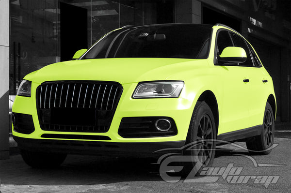 Satin Acid Lime Matte Flat Vinyl Wrap