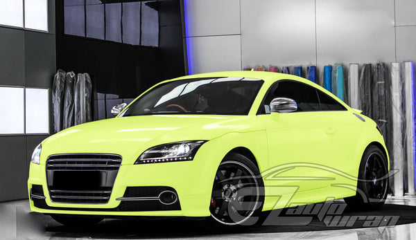 Satin Acid Lime Matte Flat Vinyl Wrap