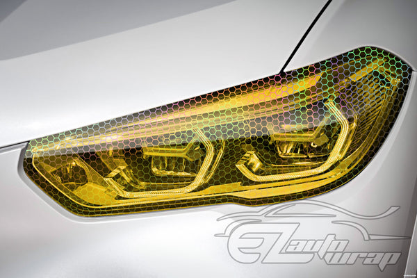 Tint Hex Holographic Amber Copper Taillight Headlight Tint Film