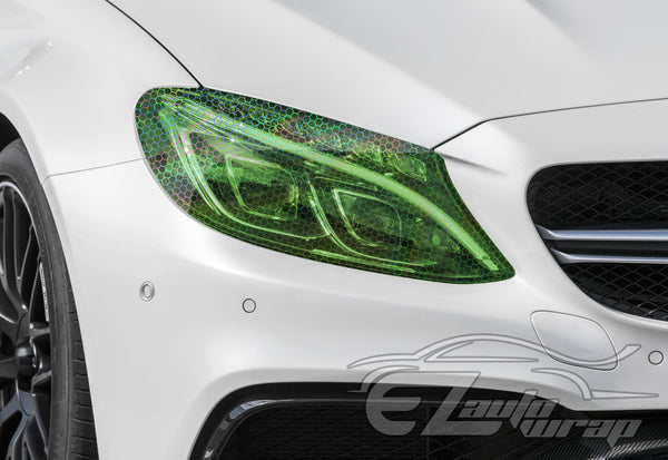 Tint Hex Holographic Emerald Green Taillight Headlight Tint Film