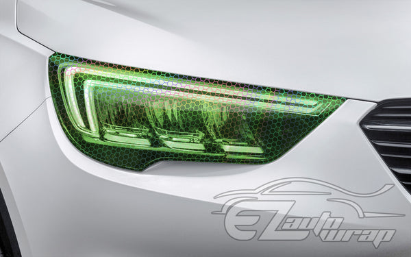 Tint Hex Holographic Emerald Green Taillight Headlight Tint Film