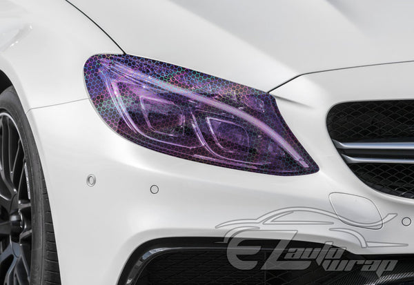 Tint Hex Holographic Purple Taillight Headlight Tint Film