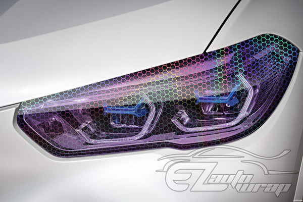 Tint Hex Holographic Purple Taillight Headlight Tint Film
