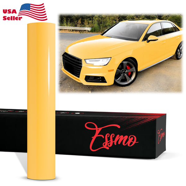 PET Super Gloss Sunflower Yellow Vinyl Wrap