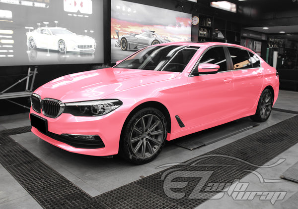 Super Gloss Metallic Petal Pink Vinyl Wrap