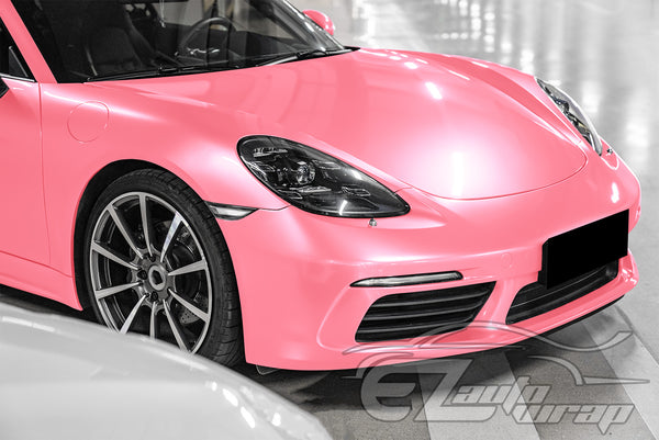 Super Gloss Metallic Petal Pink Vinyl Wrap