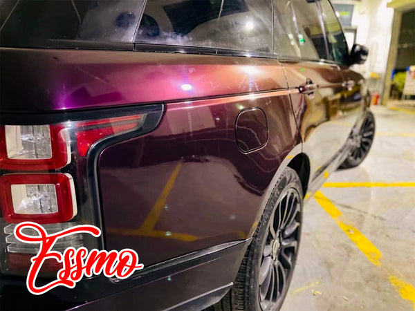 PET Super Gloss Metallic Burgundy Vinyl Wrap