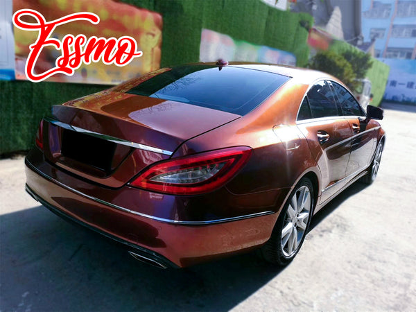 PET Super Gloss Metallic Burgundy Vinyl Wrap
