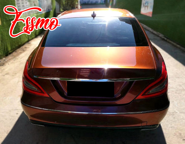 PET Super Gloss Metallic Burgundy Vinyl Wrap