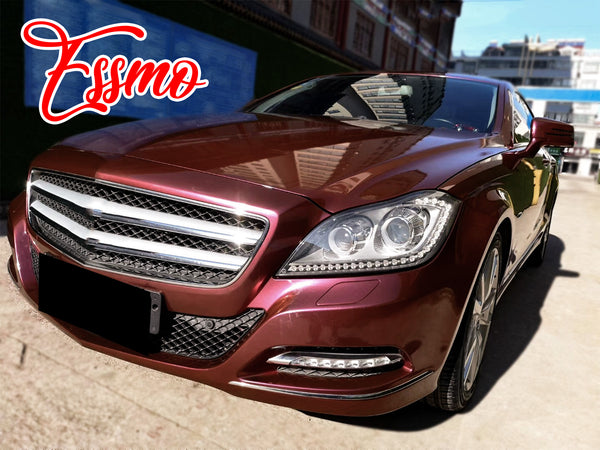 PET Super Gloss Metallic Burgundy Vinyl Wrap