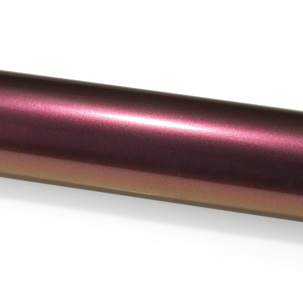 PET Super Gloss Metallic Burgundy Vinyl Wrap