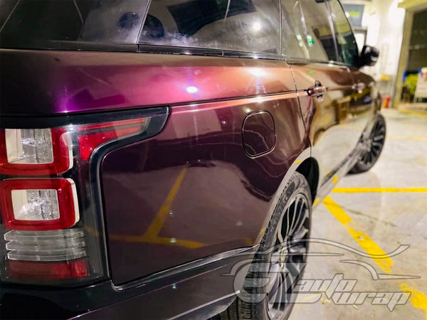 Super Gloss Metallic Burgundy Vinyl Wrap