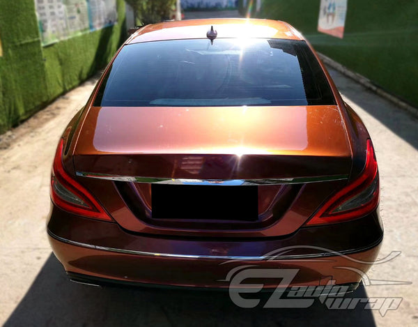 Super Gloss Metallic Burgundy Vinyl Wrap