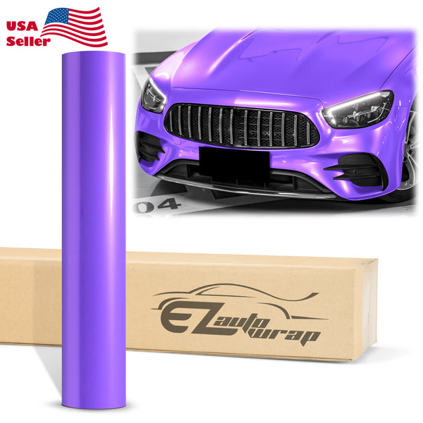Super Gloss Metallic Violet Purple Vinyl Wrap