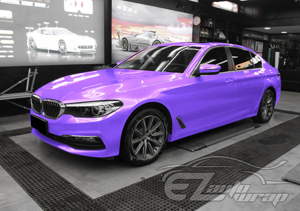 Super Gloss Metallic Violet Purple Vinyl Wrap