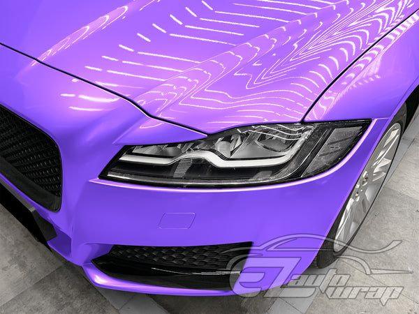 Super Gloss Metallic Violet Purple Vinyl Wrap