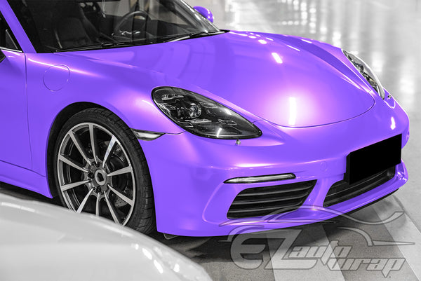 Super Gloss Metallic Violet Purple Vinyl Wrap