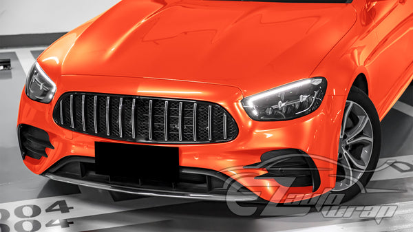 Super Gloss Metallic Orange Vinyl Wrap