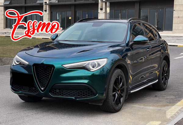 PET Super Gloss Metallic Royal Green Vinyl Wrap