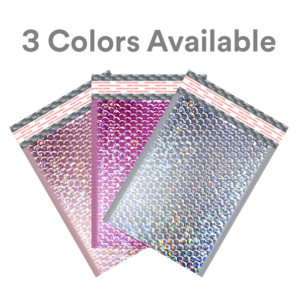 Holographic Glamour Bubble Mailer Mailing Shipping Multipurpose Waterproof  Durability Envelopes Bags