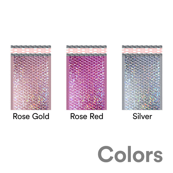 Holographic Glamour Bubble Mailer Mailing Shipping Multipurpose Waterproof  Durability Envelopes Bags