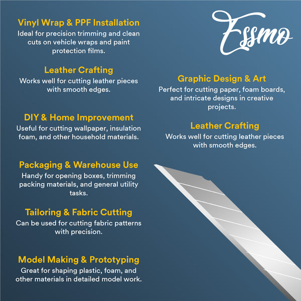 ESSMO 30 Degree Knife Vinyl & Wrap Precision Cutting Tool