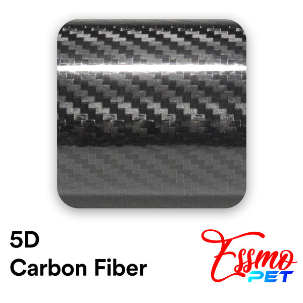 PET 5D Carbon Fiber Black Vinyl Wrap