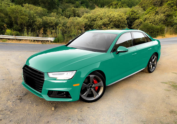 PET Super Gloss Retro Green Vinyl Wrap
