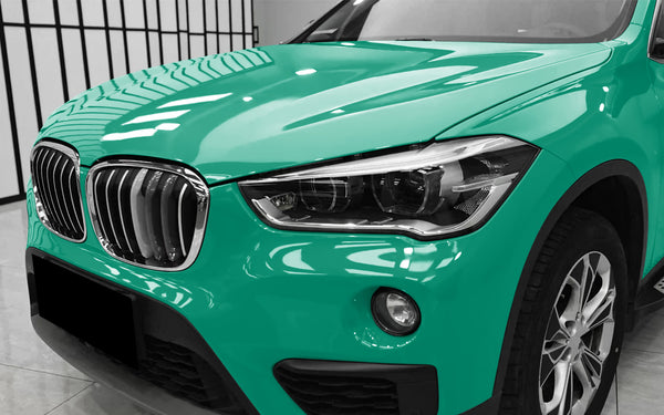 PET Super Gloss Retro Green Vinyl Wrap