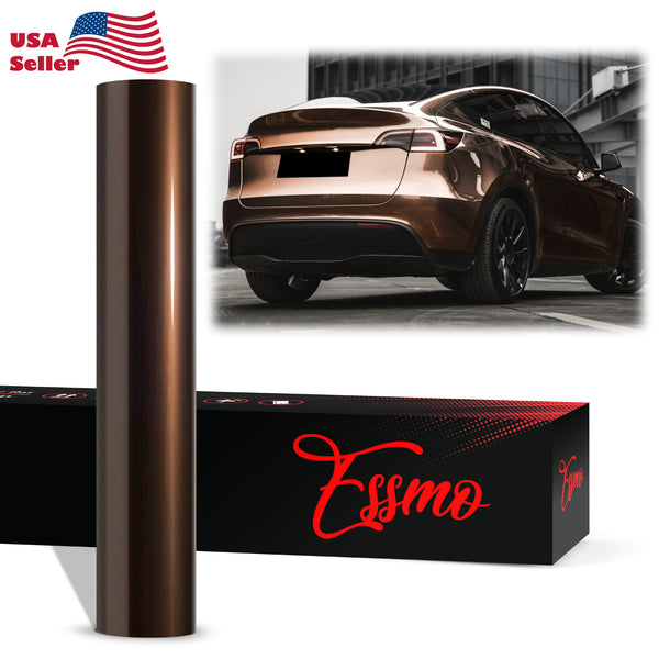 PET Liquid Metallic Mocha Brown Vinyl Wrap