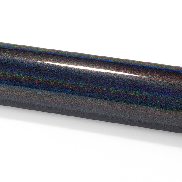 PET Laser Flip Gloss Rainbow Gray Vinyl Wrap