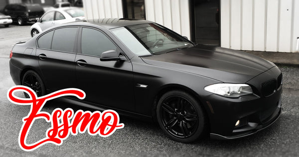 PET Satin Black Vinyl Wrap