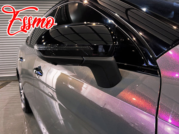 PET Galaxy Dust Gloss Phantom Gray Red Color Shift Vinyl Wrap