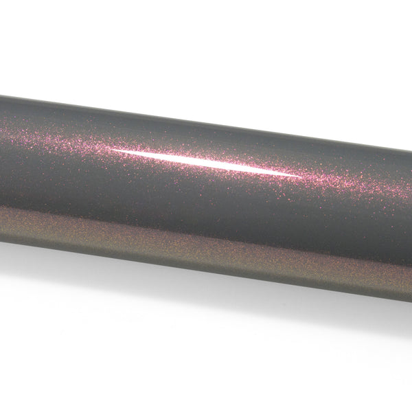 PET Galaxy Dust Gloss Phantom Gray Red Color Shift Vinyl Wrap