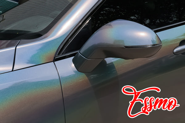 PET Laser Flip Gloss Silver Vinyl Wrap