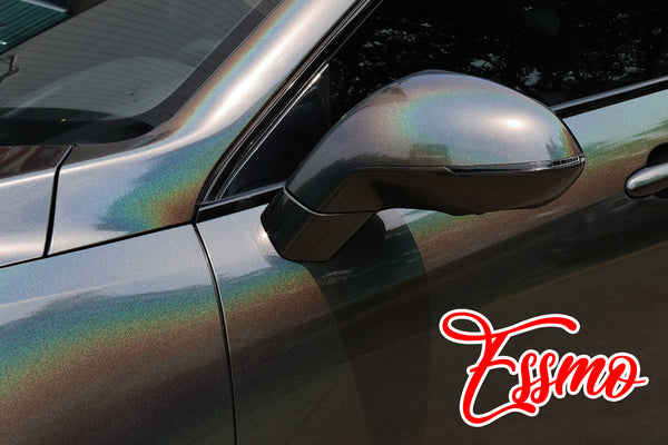 PET Laser Flip Gloss Gray Vinyl Wrap