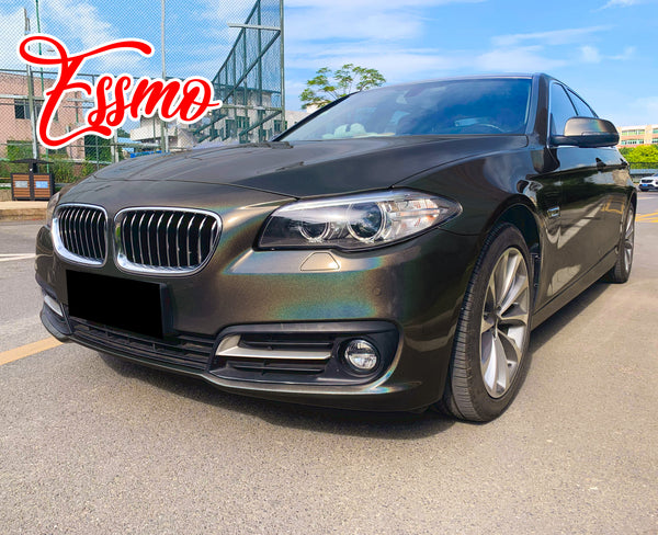 PET Laser Flip Gloss Gray Vinyl Wrap