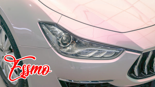 PET Space Candy Gloss Gray Red Vinyl Wrap