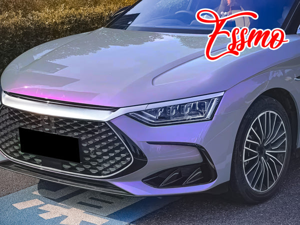 PET Space Candy Gloss Gray Purple Vinyl Wrap