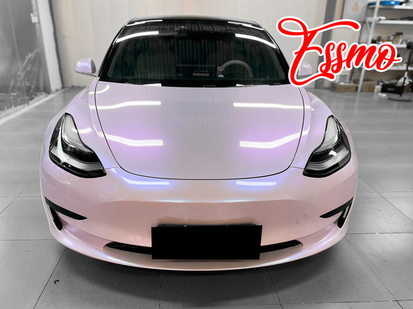 PET Space Candy Gloss Silver Lavender Vinyl Wrap