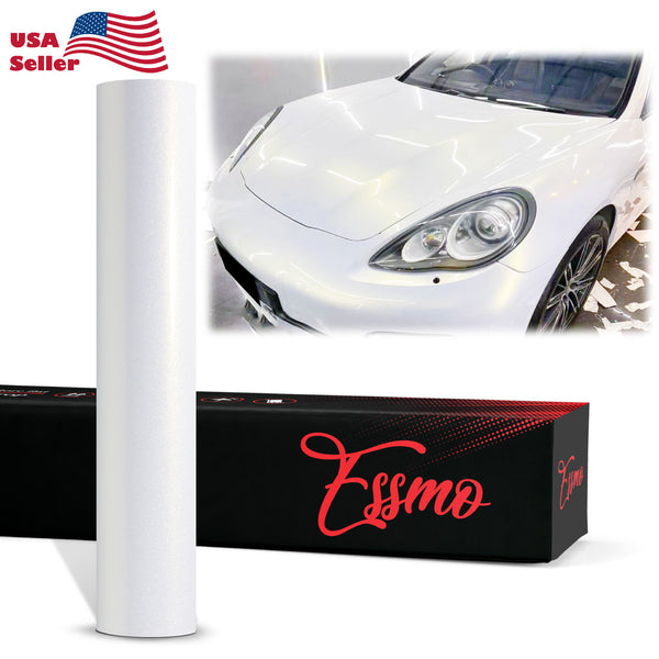 PET Galaxy Dust Gloss White Gold Color Shift Vinyl Wrap