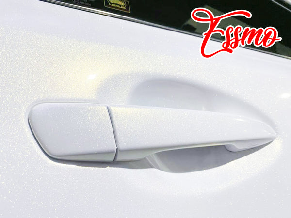 PET Galaxy Dust Gloss White Gold Color Shift Vinyl Wrap